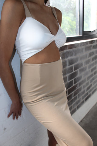 Midi Tie Back Dress