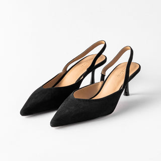 Velvet Pump Sling Back