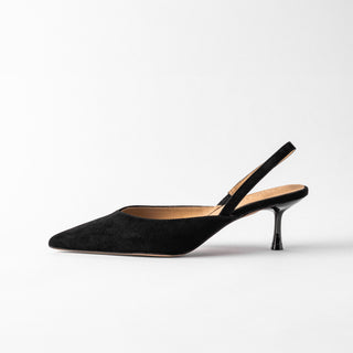 Velvet Pump Sling Back