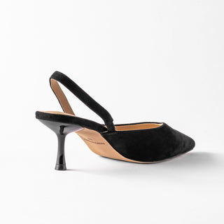 Velvet Pump Sling Back